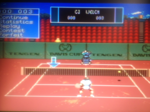 Davis Cup SEGA - Training (in Tournament Mode)